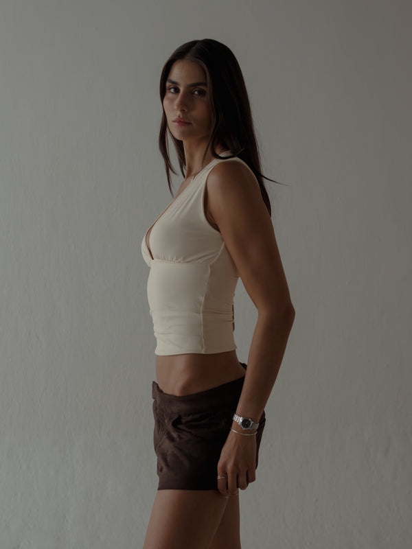 EASY SLIM V TOP - SOFT WHITE