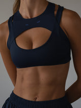 CLUB HIGH SUPPORT TOP - NAVY BLUE