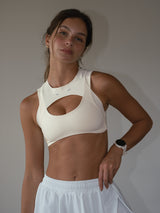 CLUB HIGH SUPPORT TOP - SOFT WHITE