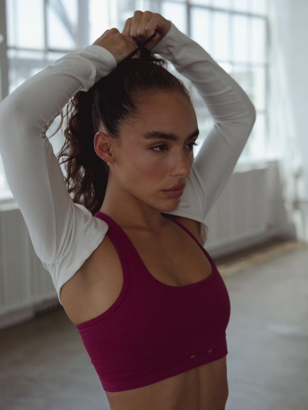 FLOW SEAMLESS TOP - RASPBERRY