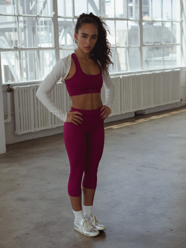 FLOW SEAMLESS TOP - RASPBERRY