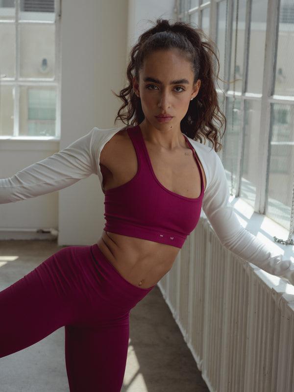 FLOW SEAMLESS TOP - RASPBERRY