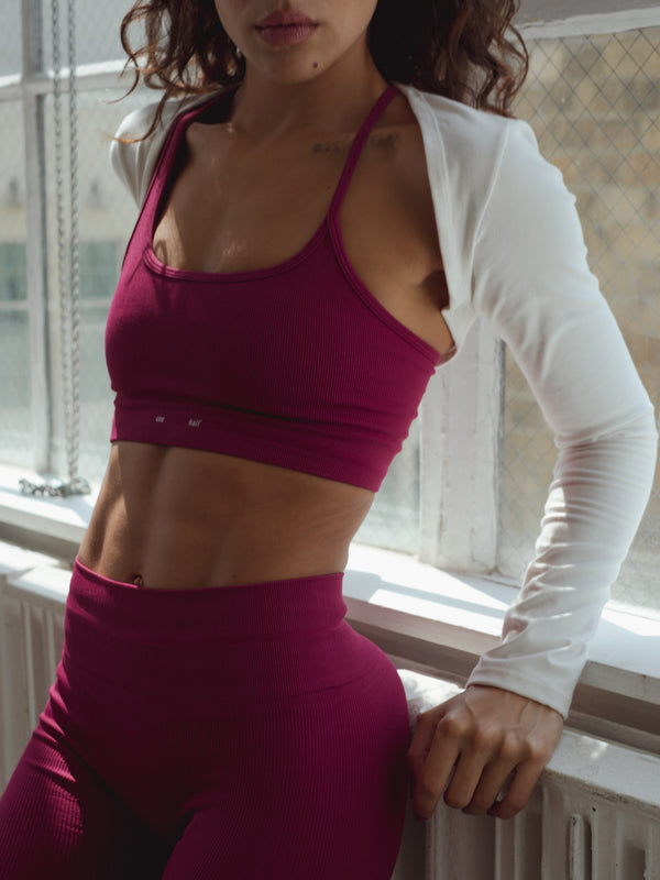 FLOW SEAMLESS TOP - RASPBERRY