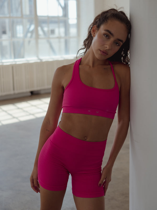 FLOW SEAMLESS TOP - FUCSIA