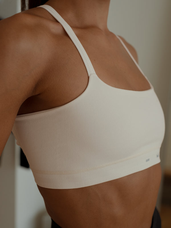 PULSE STRAP SEAMLESS TOP - IVORY