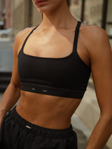 PULSE STRAP SEAMLESS TOP - SHADOW