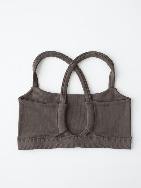 PULSE STRAP SEAMLESS TOP - TAUPE