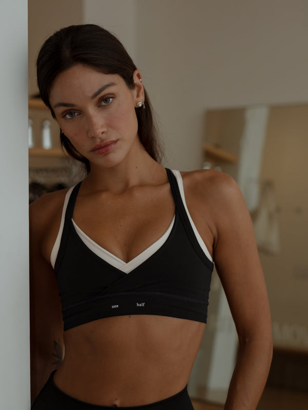 V-FORM SEAMLESS TOP - SHADOW