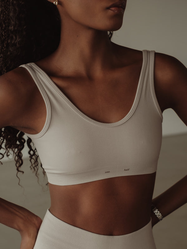 ELEMENTAL FIT SEAMLESS TOP - NATURAL