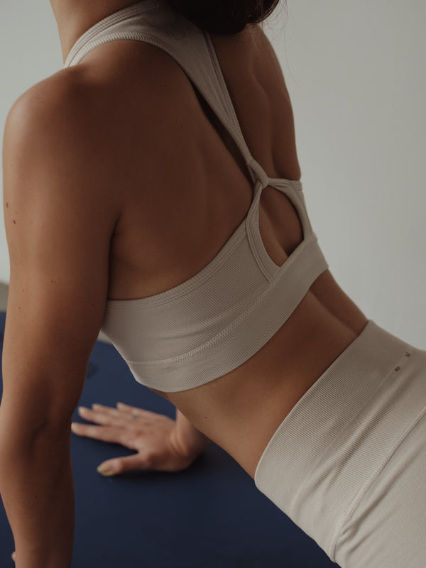 HIGH LEVEL SEAMLESS TOP - NATURAL