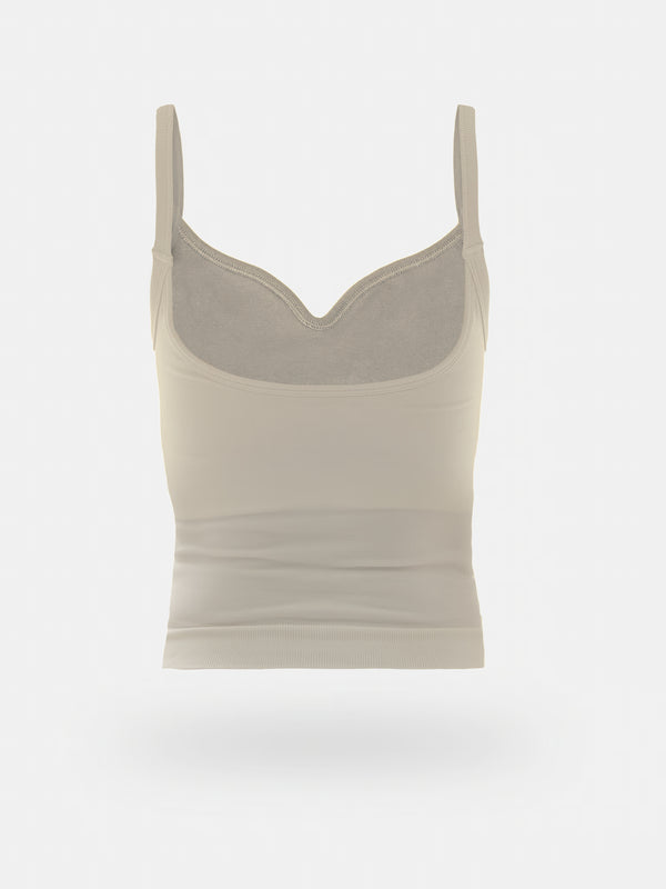 SOFT SEAMLESS TANK TOP - SOFT WHITE
