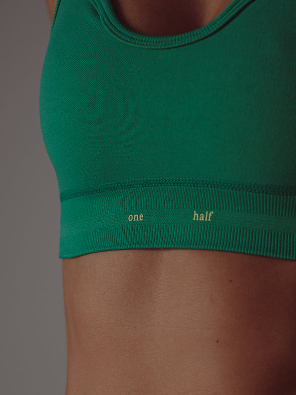 DROP SEAMLESS TOP - BRIGHT GREEN
