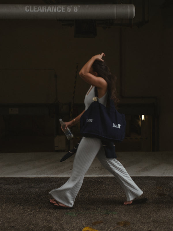 TOTE BAG - MIDNIGHT & SILVER