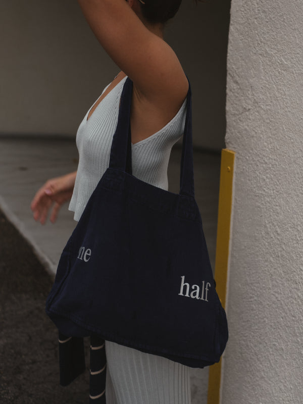 TOTE BAG - MIDNIGHT & SILVER