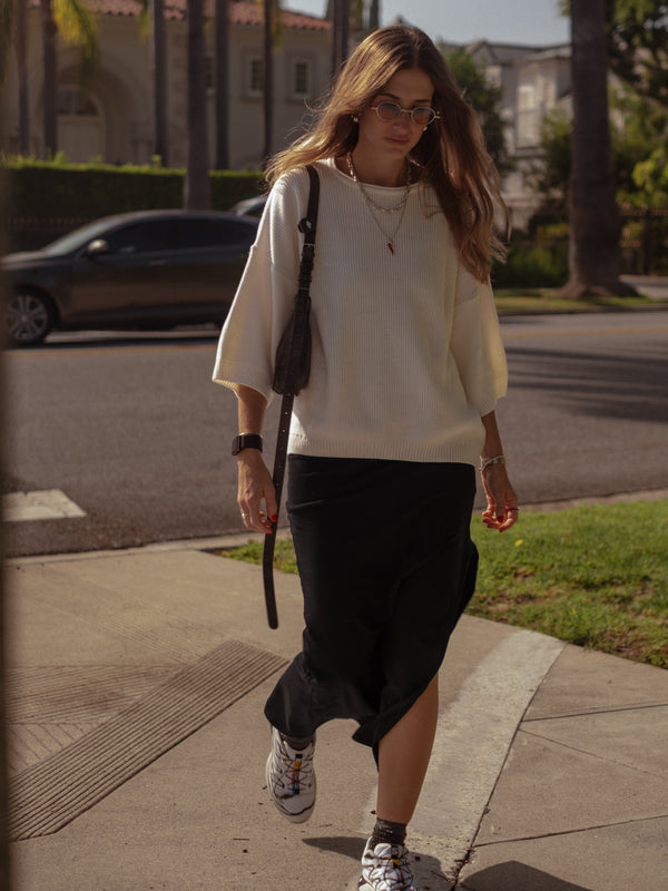 ESSENTIAL LONG DRESS - BLACK