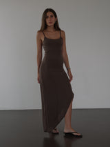THE MINIMAL DRESS - ESPRESSO