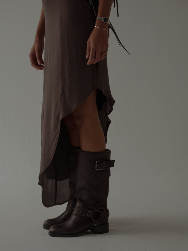 THE MINIMAL DRESS - ESPRESSO